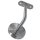 Stainless steel handrail support with screw-on plate incl. cover rosette
