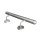 Stainless steel handrail V2A staircase handrail 42,4 with hemisphere ground to measure