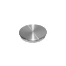 End cap flat with wheel stainless steel V2A ground solid...