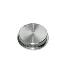 Stainless steel end cap flat 33,7x2mm with knurling Solid material impact cap