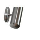 Stainless steel handrail V2A staircase handrail 42,4 with straight end cap ground to measure