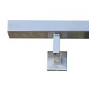 Stainless steel handrail Rectangular V2A ground Staircase handrail 50x30mm 500-6000mm made to measure