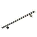 Stainless steel handrail V2A staircase handrail 33.7 ground with straight end cap made to measure