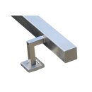 Stainless steel handrail Square V2A ground Staircase handrail 35x35mm 500-6000mm made to measure