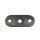 Screw-on plate for handrail bracket AISI 304 ground for 42.4x2mm handrail