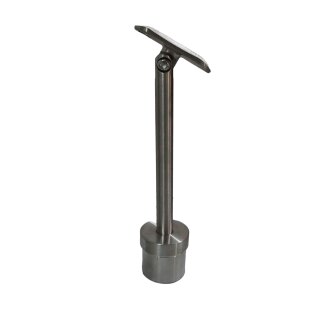 Handrail bracket height adjustable stainless steel V2A polished for Ø42,4x2mm posts