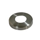 Rosette round stainless steel V2A ground for 42,4x2mm balusters Ø75mm