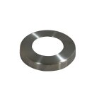 Rosette round stainless steel V2A ground for 42,4x2mm balusters Ø90mm