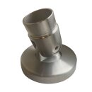 Wall mounting movable +/- 90° for Ø42.4 x 2 mm round tube stainless steel V2A polished